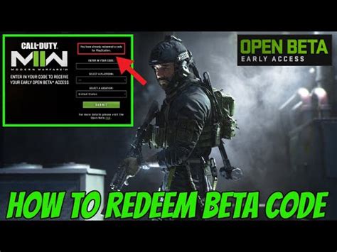 Call of duty redeem beta code - If you purchased Modern Warfare III through a participating retailer, you should have received a Beta code printed on the retail receipt or sent via email on an online …